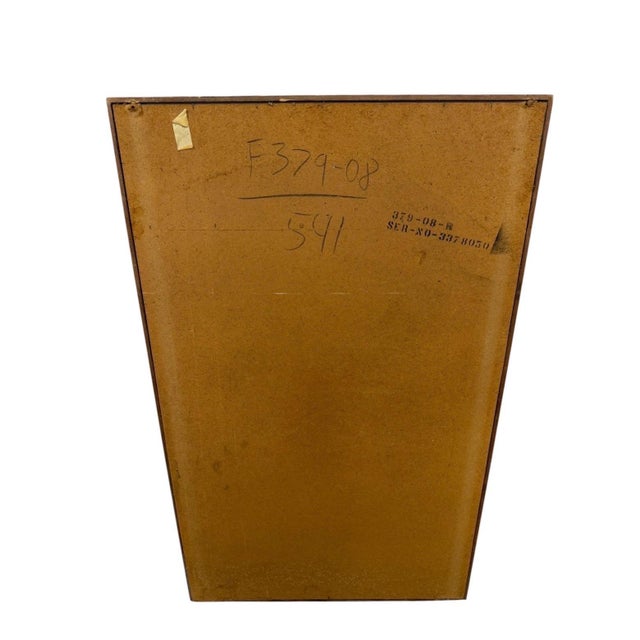 Lane Furniture Mid-Century Modern Lane Walnut & Rosewood Mirror For Sale - Image 4 of 4