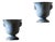 Antique French Cast Iron Garden Urns by Paris and Cie, 1890s, Set of 2 For Sale