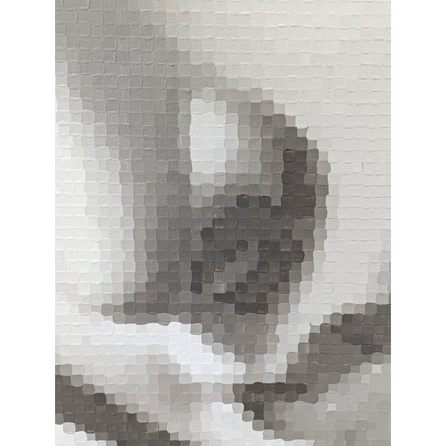 Francisco Vital "Tamara de Lempicka 'Young Lady with Gloves'" Contemporary Pixelated Painting, 2021 For Sale - Image 9 of 10