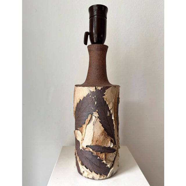 Ceramic Stoneware Table Lamp from Bodil Marie Nielsen, 1970s For Sale - Image 7 of 9