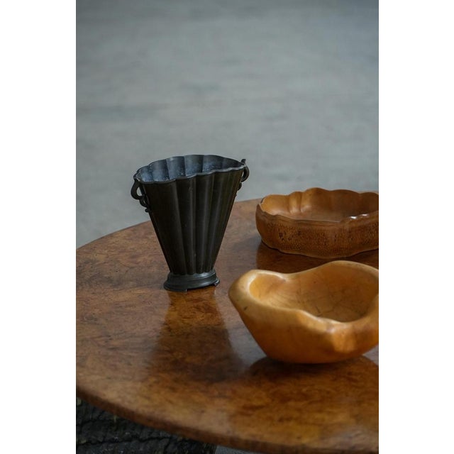 Art Deco Model D20 Vase in Patinated Disco Metal by Just Andersen, 1930s For Sale - Image 16 of 18