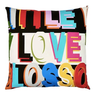 Schumacher X Johnson Hartig Robert Burns 22" Pillow in Multi For Sale