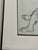 Metal Vintage Gabriele Margules Titled Relaxing Charcoal Drawing of a Nude For Sale - Image 7 of 9