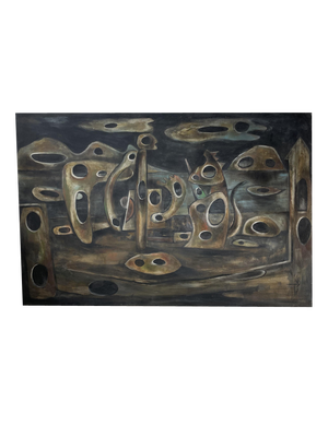 Dmitrienko, 1950s, Oil on Canvas and Wood