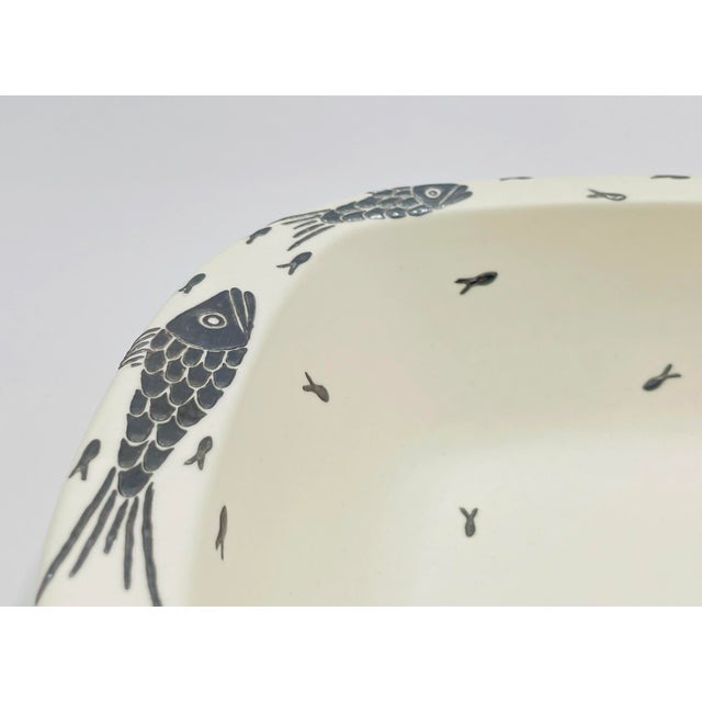 Vintage Emilia Castillo Porcelain & Pure Silver Serving Bowl, Mexican Modern For Sale - Image 17 of 18