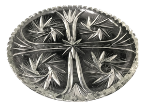 Hand-Cut Crystal Plate, 1970s