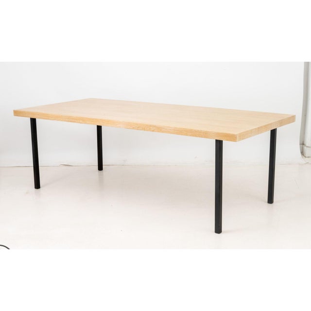 Wood Contemporary Ash Wood Top Dining Table For Sale - Image 7 of 9