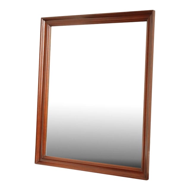 Pennsylvania House Traditional Cherry Frame Rectangular Wall Mirror For Sale