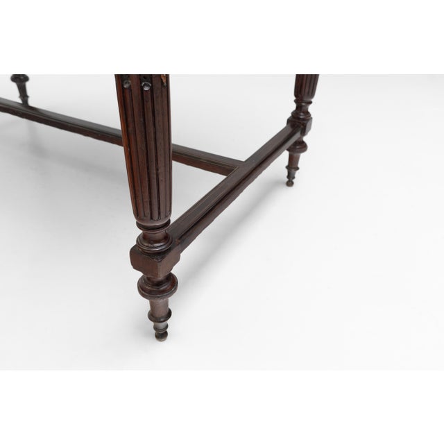 Black Antique Side Table in Mahogany, 1890s For Sale - Image 8 of 11