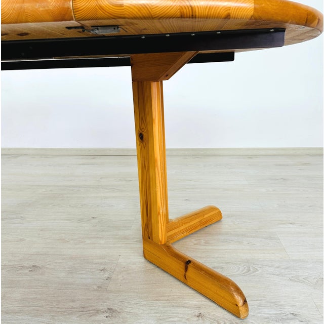 Wood Extendable Dining Table Manner of Rainer Daumiller For Sale - Image 7 of 9