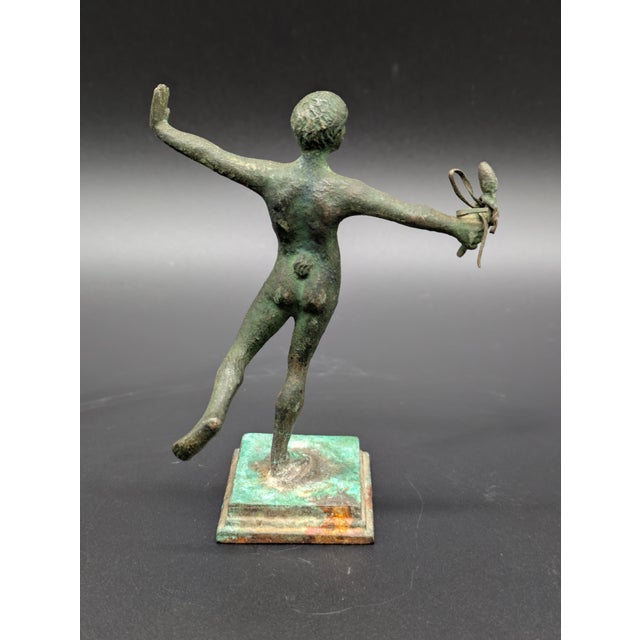 Grand Tour Era Bronze Statuette: "Dancing Satyr" (C. 1660s-1840s) For Sale In Portland, OR - Image 6 of 9