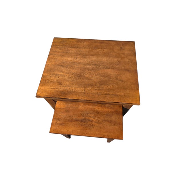 1990s Ethan Allen Tango Hawke Collection Nesting Stack End Tables Nightstand Pedestal For Sale - Image 16 of 17