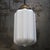 Metal Vintage White Opaline Glass and Brass Pendant Lamp For Sale - Image 7 of 8