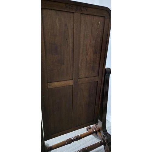 Regency Mahogany Cheval Mirror For Sale - Image 10 of 16
