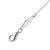 Gabriel & Co. Lusso 14k White Gold 0.09ctw Diamond Anchor Pendant Necklace For Sale In Houston - Image 6 of 7