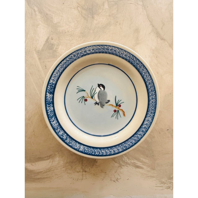 A charming set of four heavy restaurant-style plates by Hartstone, USA. These substantial 7.75 inch plates have that...