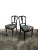 Black Set of Victorian Vintage Aesthetic Movement Ebonised Hall Chairs in Velvet Fabric by House of Hackney For Sale - Image 8 of 8