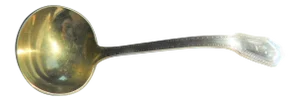 Antique Gorham Sterling Silver Ladle With Vermeil Bowl, C 1927