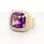 Vintage David Yurman 18k Yellow Gold, Amethyst, & Diamond Albion Cocktail Ring For Sale In Philadelphia - Image 6 of 14