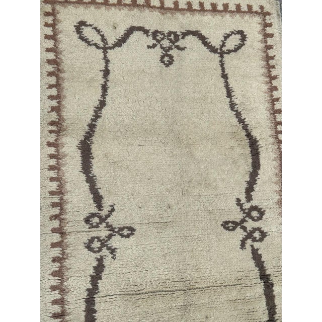 Mid-Century Moroccan Art Deco Design Rug, 1940s For Sale - Image 3 of 12