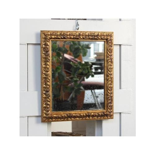 Vintage Golden Mirror, 1980 For Sale - Image 3 of 8