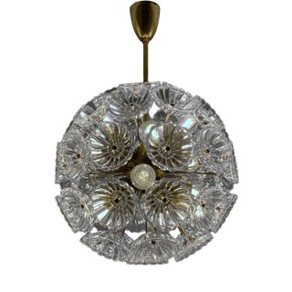 Vintage German Ball Pendant Lamp from VEB Kristallleuchte Ebersbach, 1960 For Sale