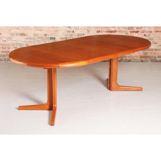 Mid-Century Danish Extending Dining Table in Teak, 1970s For Sale - Image 6 of 13