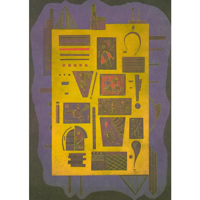 Original 1969 lithograph after Wassily Kandinsky's 1943 painting during his "Période Parisienne", published by Aime Maeght...
