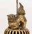 Chinese Foo Lion Gilt Brass Censer Mounted as a Lamp For Sale - Image 4 of 8