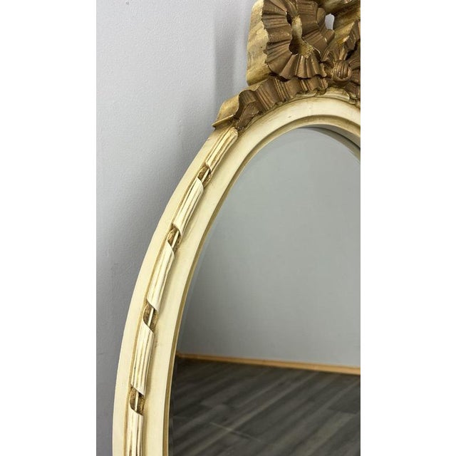 Vintage French Carved Wall Mirror For Sale - Image 3 of 9