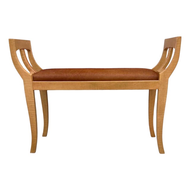Panache Designs Klismos Bench W/ Hair on Hide For Sale