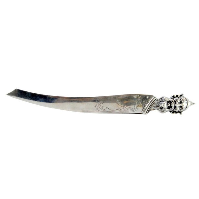 Metal Silver Letter Opener with Engraving For Sale - Image 7 of 7