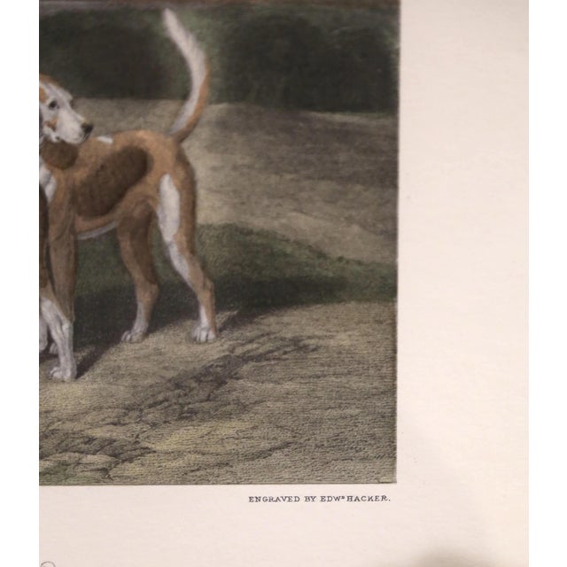 19th Century English Fox Hunting Engraving After W. & H. Barraud in Wood Frame For Sale - Image 10 of 13