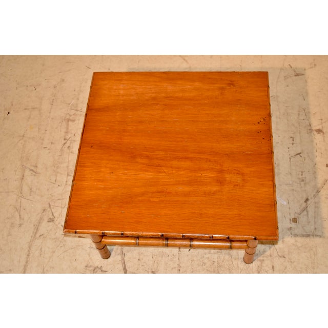 Circa 1920's French Cherry Coffee Table For Sale - Image 4 of 9