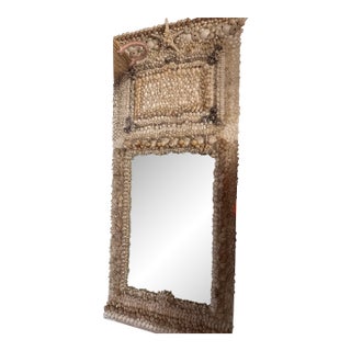 Large Coastal Shell Mirror For Sale