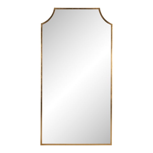 Carmine Gold Floor Mirror Chairish