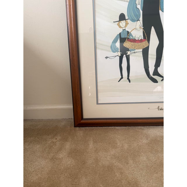 Together on Sunday - Rare Silkscreen by P Buckley Moss 4/99 Dated 1983 and Double Signed For Sale In Saint Louis - Image 6 of 8