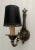 Traditional Federal Style Single Brass Sconce with Shade For Sale - Image 3 of 8
