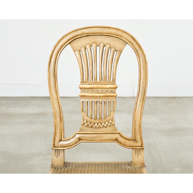 Set of Four Louis XVI Style Dining Chairs Maitland-Smith For Sale - Image 12 of 18