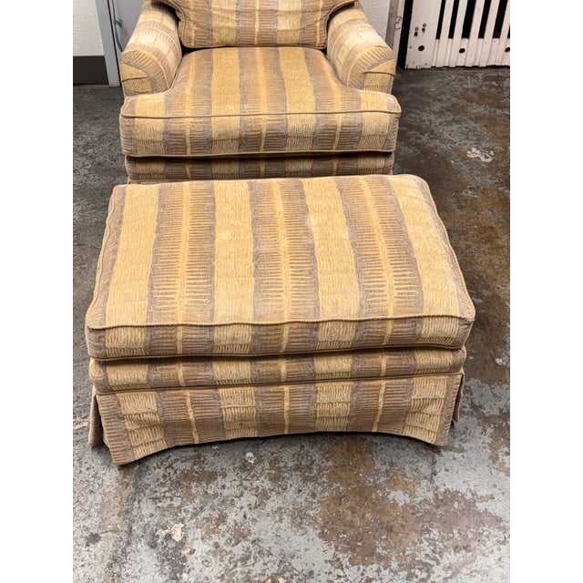 Vanguard Furniture Arm Chair + Ottoman Set For Sale In San Francisco - Image 6 of 12