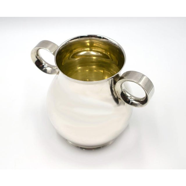 Vintage Pear-Shaped Silver Vase bby Bulgari, Italy, 1976 For Sale - Image 3 of 5
