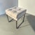 Chrome Milo Baughman Style Chrome Upholstered Stool For Sale - Image 8 of 14
