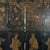 Monumental Antique Chinese Coromandel Style Qing Lacquer Four-Panel Screen For Sale - Image 4 of 11