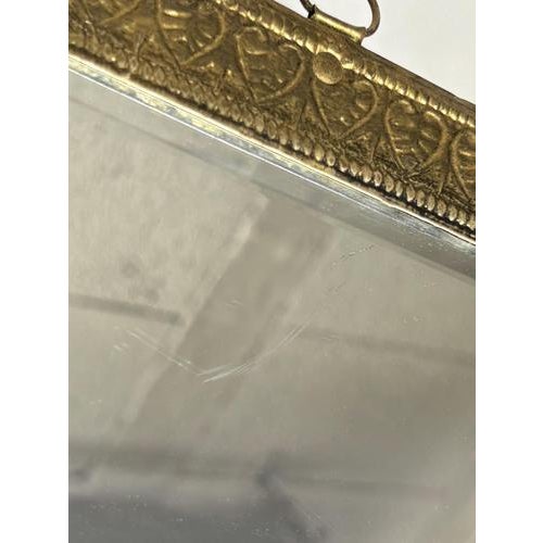 Gilded Mirror with Letter Holder, France, 1970s For Sale - Image 10 of 14