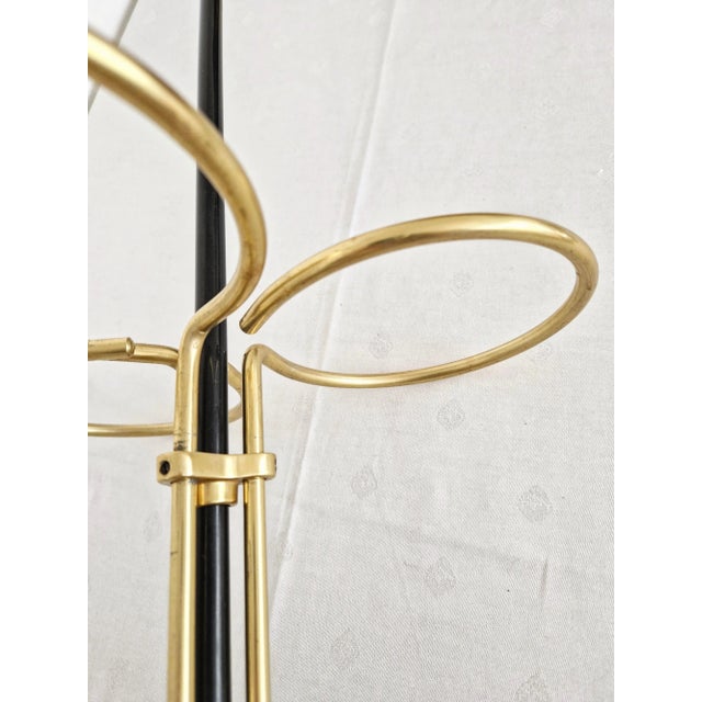 Metal 1960s Mid-Century Modern Brass Umbrella Stand For Sale - Image 7 of 12