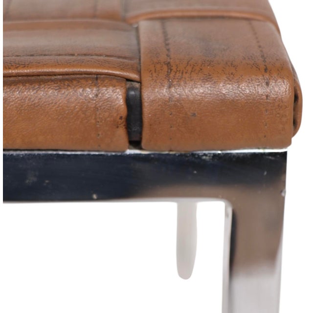 Chrome Pr. Mid Century Stools Designed by Voitto Haapalainen for Asko Made in Finland C 1960's For Sale - Image 8 of 11