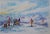 Georges Yoldjoglou (1933-) Ski departure, 1996 Original color lithograph On Rives paper Signed and numbered in pencil by...