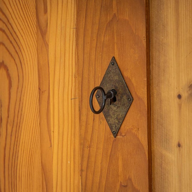 Art Nouveau Softwood Wardrobe, 1900s For Sale - Image 4 of 7