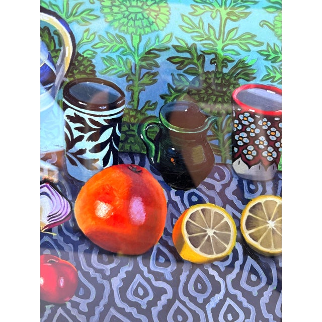 Wood Contemporary Print Lovely Clutter by Molly Benson, Framed Reproduction For Sale - Image 7 of 8