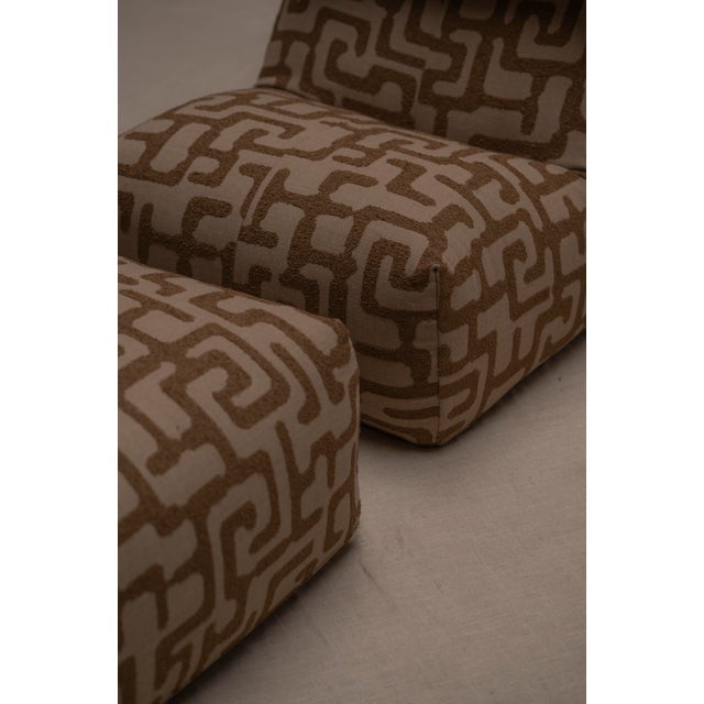 Set of Bambole Lounge Chair and Ottoman by Mario Bellini for B&B Italia, 1970s For Sale - Image 16 of 17